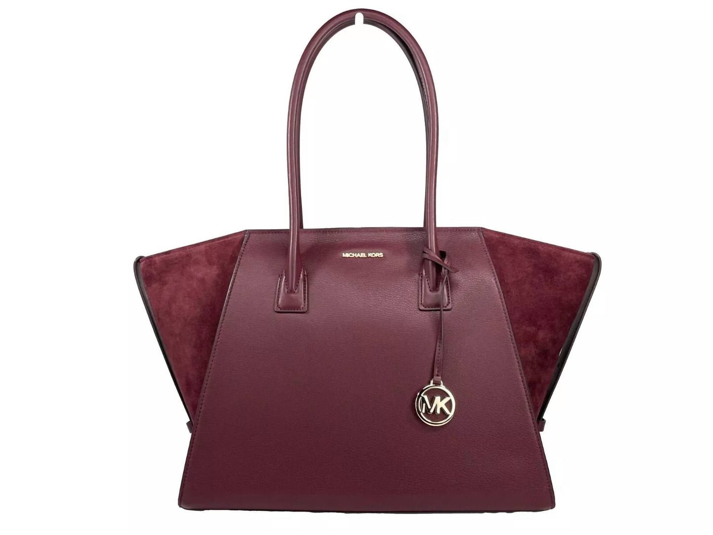 Michael Kors - Women's Avril Suede Leather Top Zip Satchel Bag