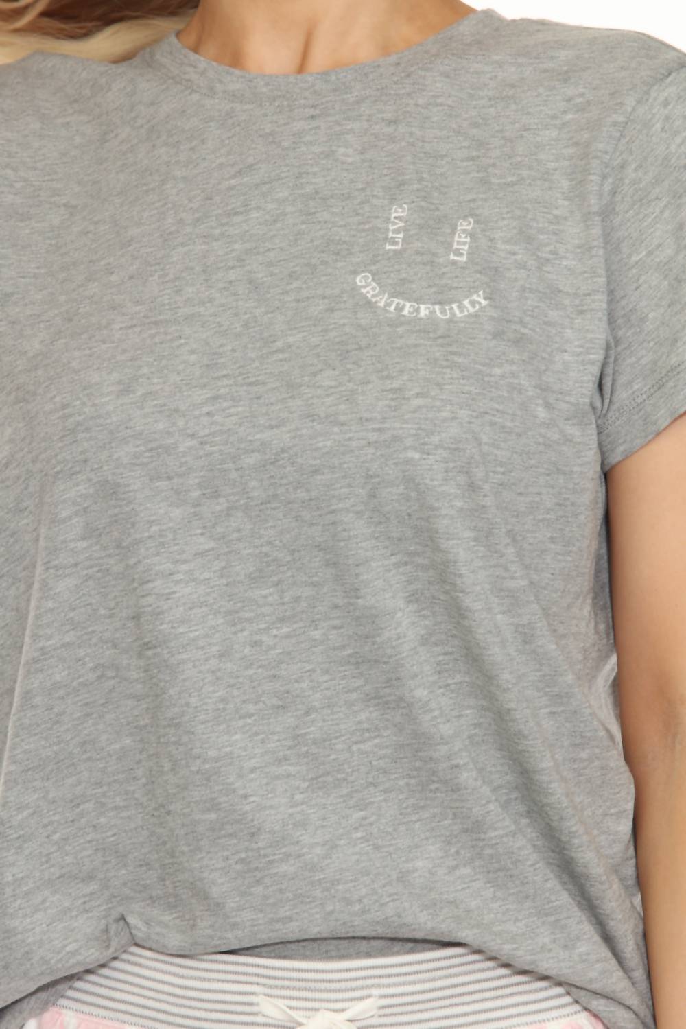 Pj Salvage - Live Life Gratefully Short Pajama Set