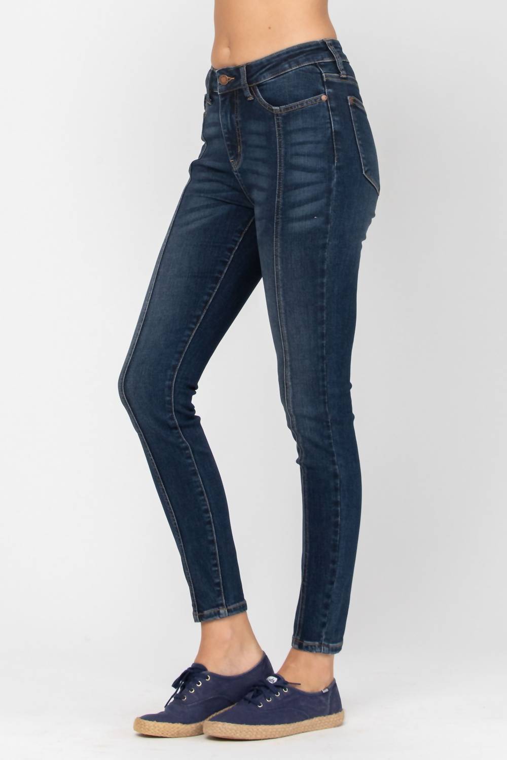 Judy Blue - Mid-Seam Stitch Skinny Jeans