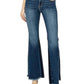 Risen - Side Shadow Seam Detail Slit Flare Jeans