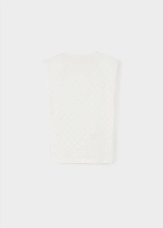 Mayoral - Padded Shoulder Mini Stud Tank Top