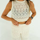 Wildflower - Women's Crochet Top And Pants Set