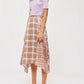 Topshop - Asymmetrical Plaid Midi Skirt