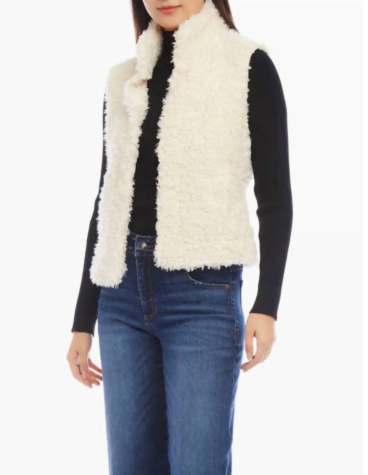 Karen Kane - Faux Shearling Vest