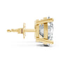 Aamiaa - Women's Oval Shape 4 Prong Push Back Studs