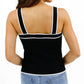 Grace And Lace - Border Stripe Knit Tank