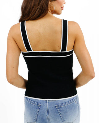 Grace And Lace - Border Stripe Knit Tank
