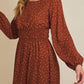 Gilli - Sammy Round Neck Long Sleeve Mini Dress