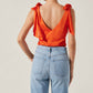 Astr - Allexina Satin Cowl Neck Top