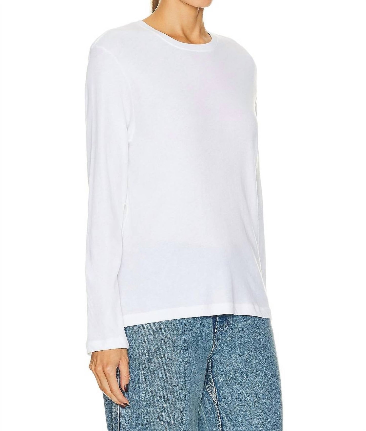 Enza Costa - Cashmere Loose Long Sleeve Tee Top