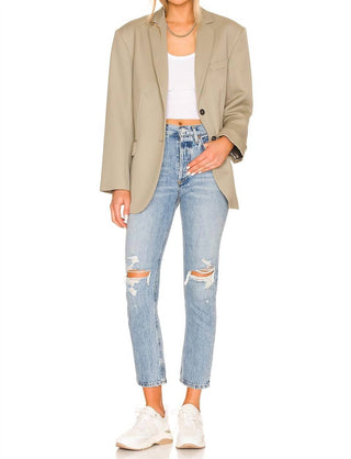 Agolde - Riley High Rise Straight Leg Jeans