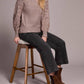 Tribal - Two-tone Long Sleeve Mock Neck Sweater