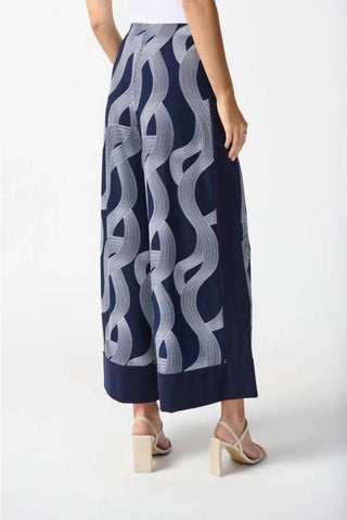 Joseph Ribkoff - Abstract Print Wide-Leg Pant