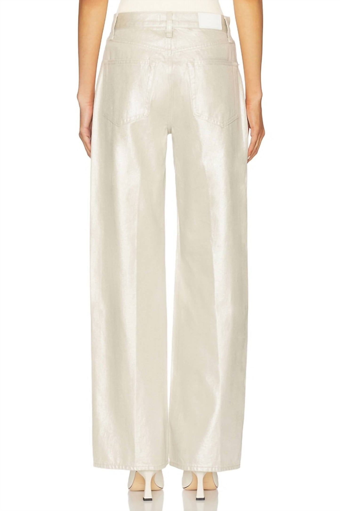 Pistola - Tate High Rise Bowed Wide Leg Jeans