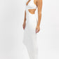Win Win Apparel - ASYMMETRIC CUTOUT MAXI DRESS
