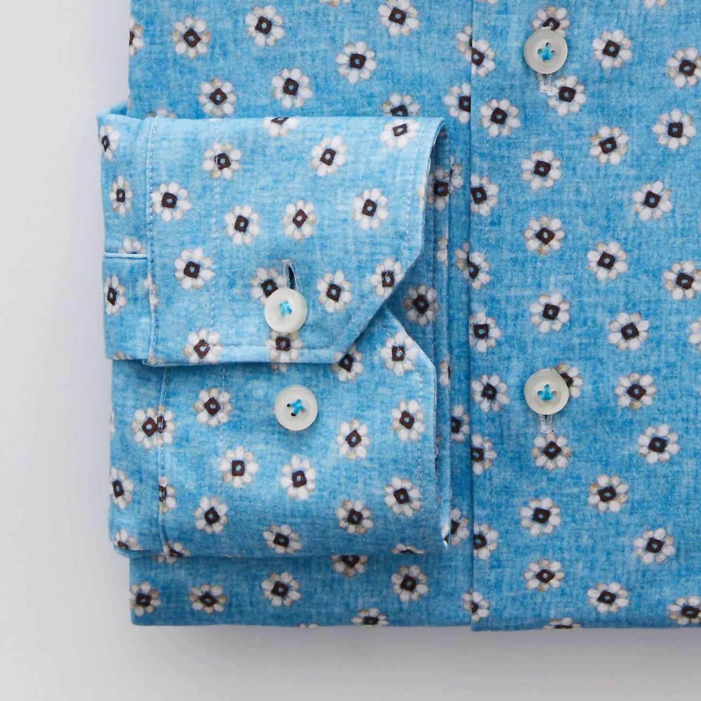 Emanuel Berg - Modern 4Flex Stretch Knit Shirt Turquoise