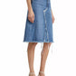 Frame - Deconstructed Denim Midi Skirt
