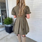 Aureum - Marie Bubble Hem Mini Dress