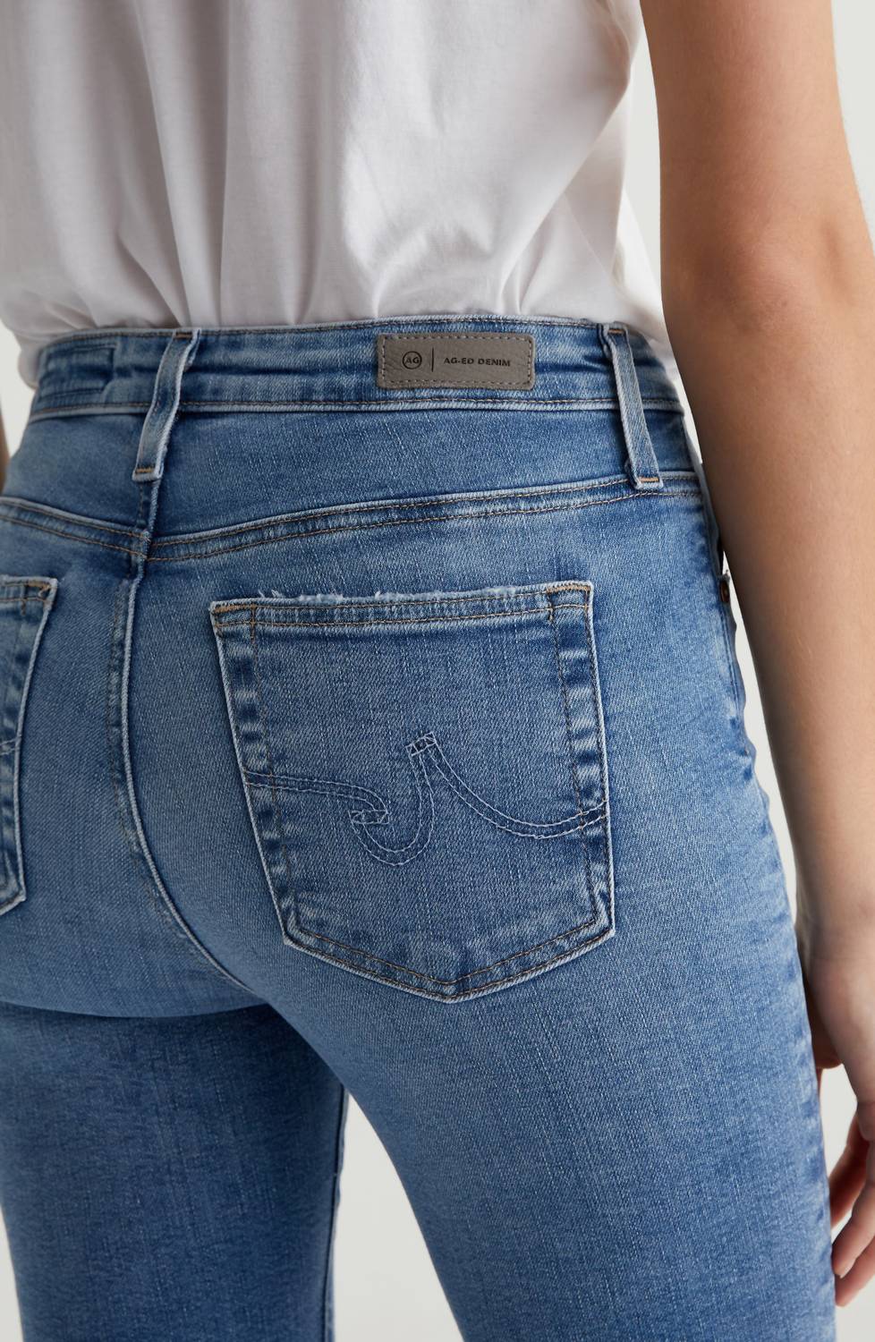 Ag Jeans - Farrah Mid Rise Crop Bootcut Jeans