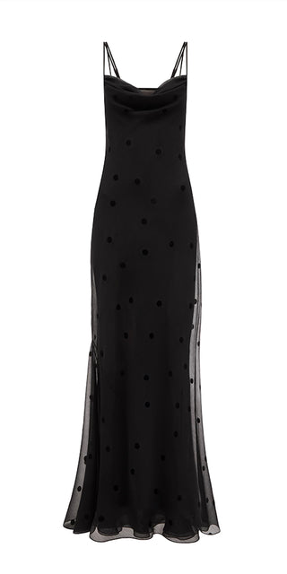 Anna October - Women's Coletta Sheer Polka Dot Maxi Dress