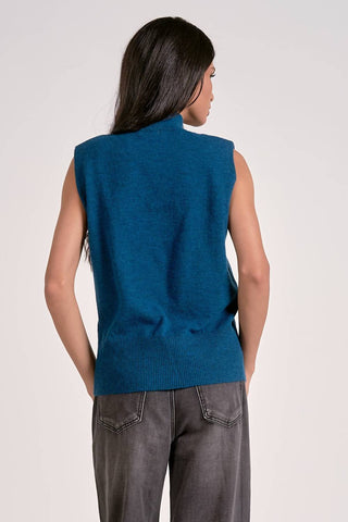 Elan - Mock Neck Sleeveless Sweater