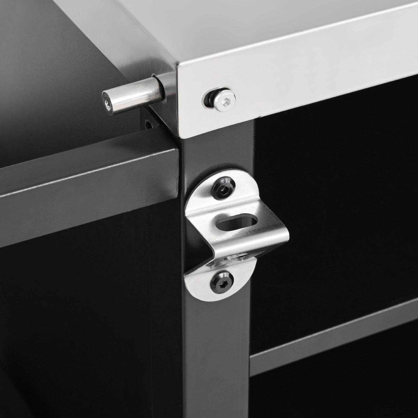 K&K 72.4' Large Grill Table for Big Green Egg