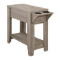 Accent Side Table, Storage, Lamp, Transitional Space-Saving Design