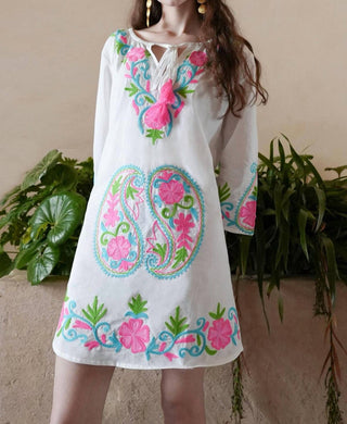 Debbie Katz - Women's Short Embriodered Tunic