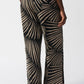 Joseph Ribkoff - Tropical Print Side Slit Wide Leg Pants