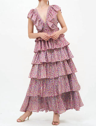 Oliphant - Yoke Ruffle Maxi Dress