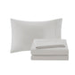 12 Piece Comforter Set with Cotton Bed Sheets Navy Cal King