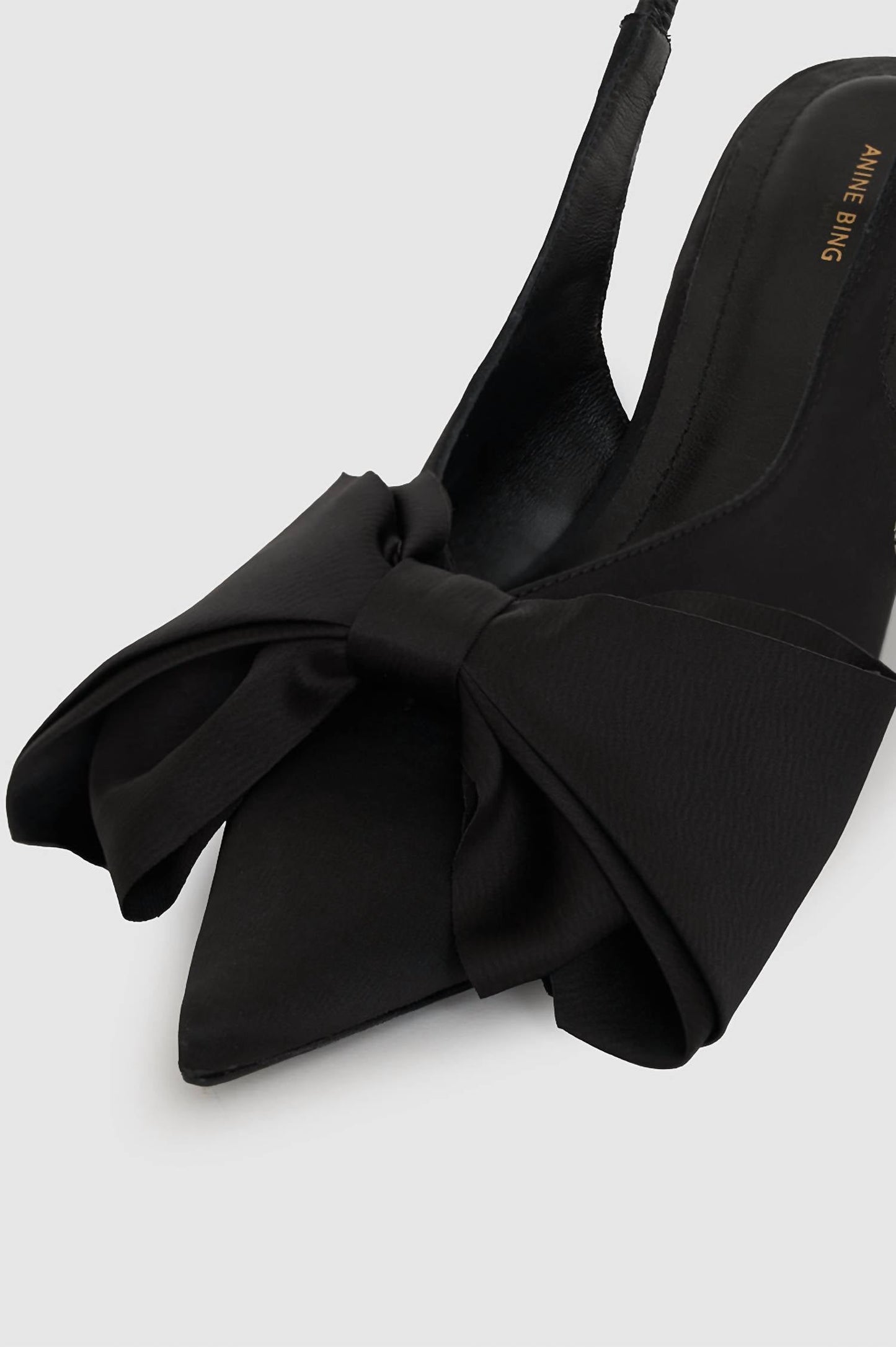 Anine Bing - Women's Nina Satin Heels With Bow