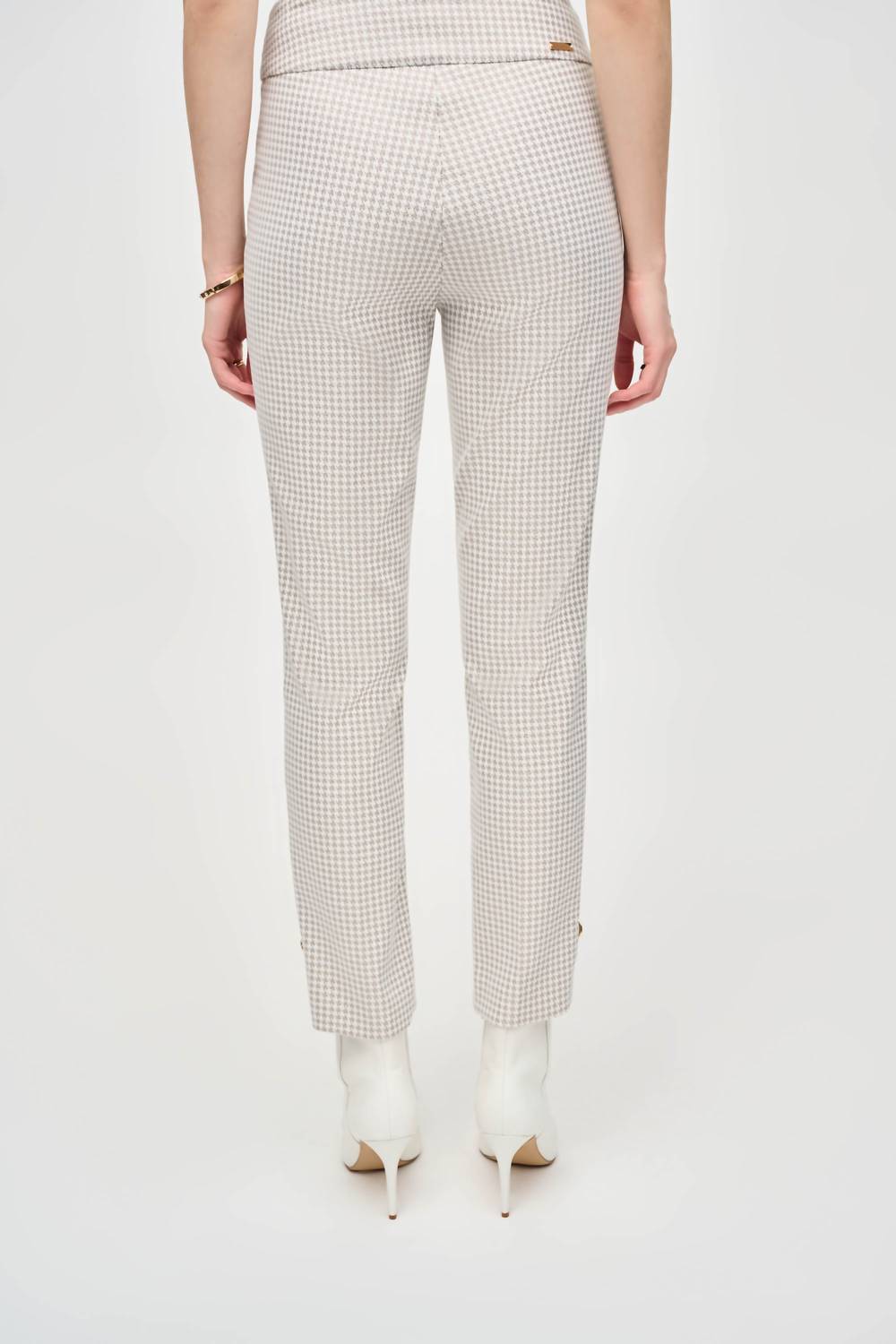 Joseph Ribkoff - High Rise Bohemian Houndstooth Trousers