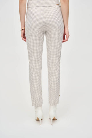 Joseph Ribkoff - High Rise Bohemian Houndstooth Trousers
