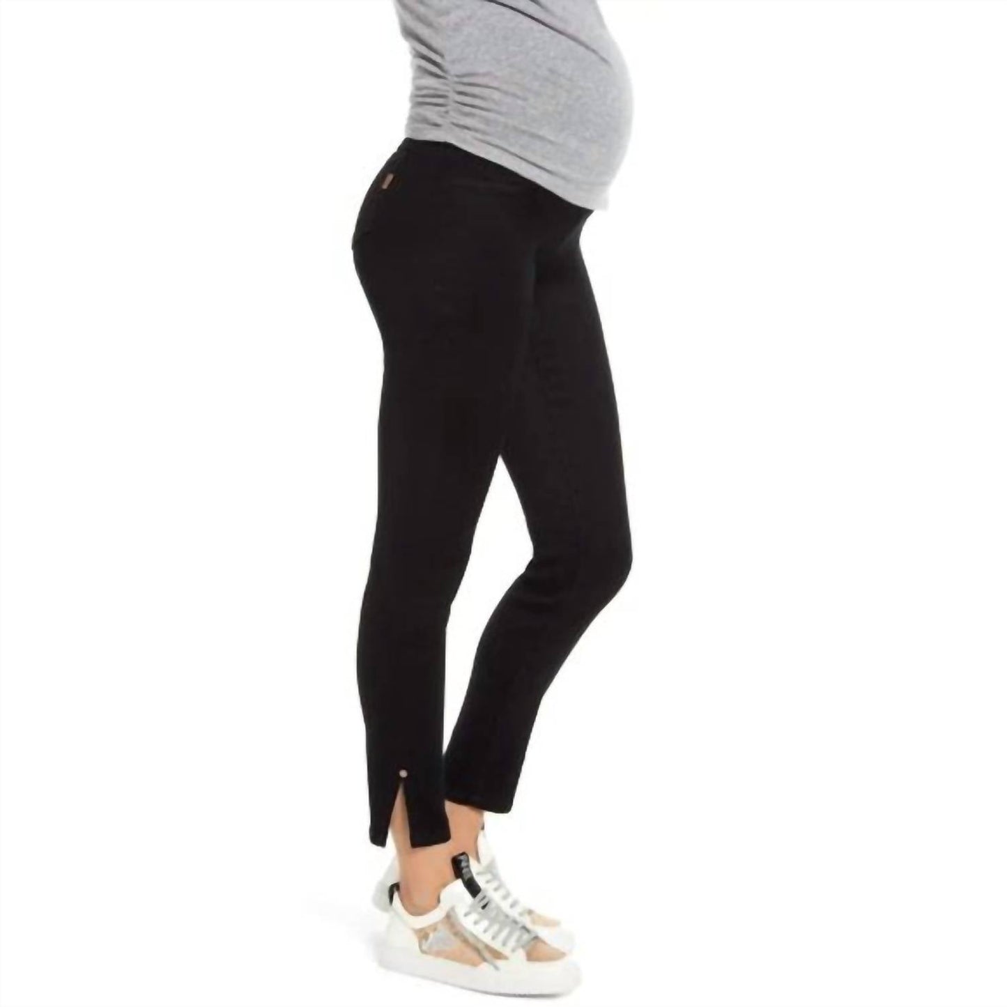1822 Denim - Butter Ankle Slit Maternity Jeans