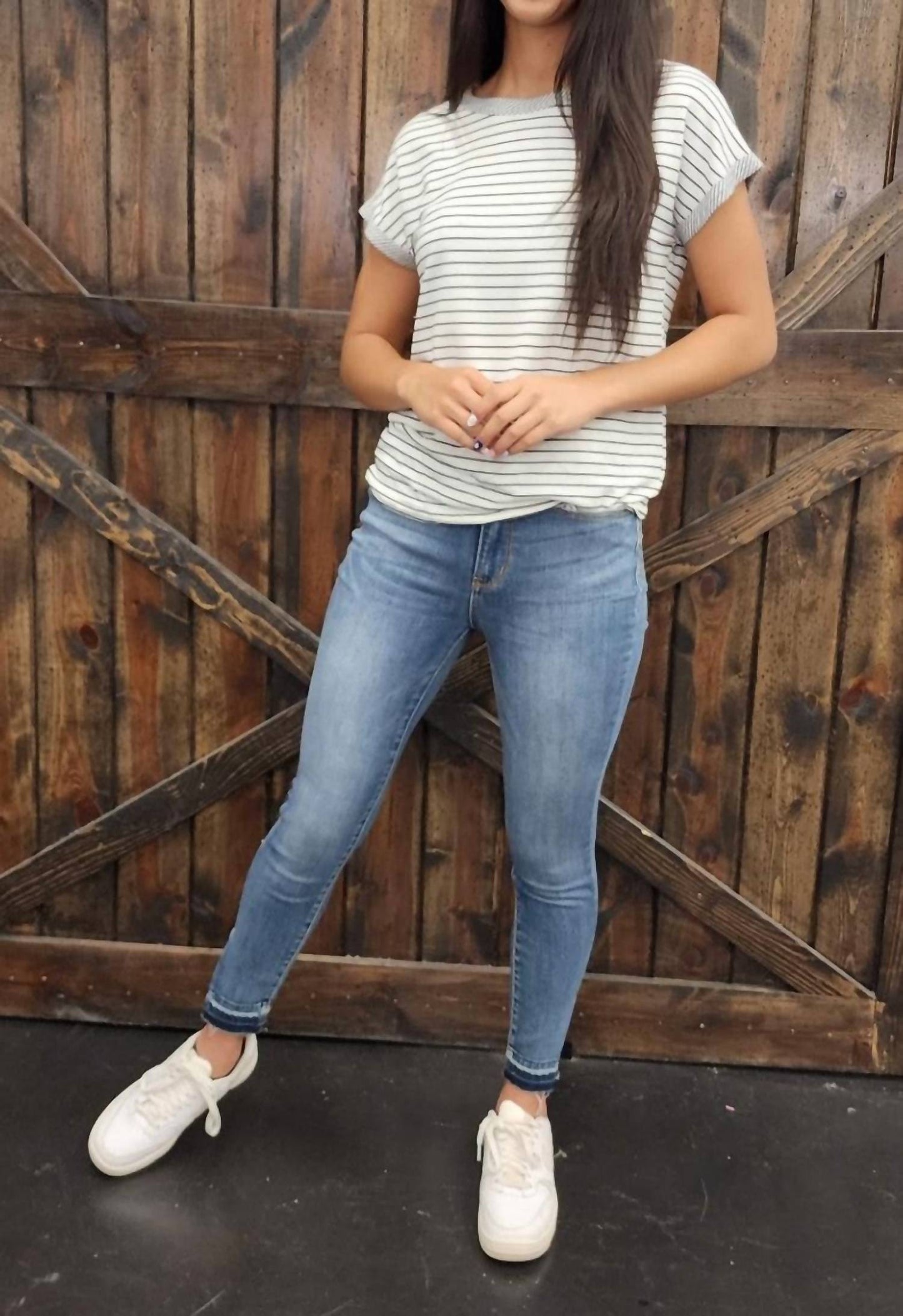 Judy Blue - High Waist Skinny Side Slit Jeans