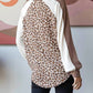 7Th Ray - Animal Print Vneck Pullover Top