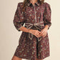 &Merci - Blanket Stitch Floral Mini Dress