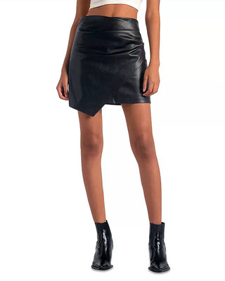 Elan - Faux Leather Mini Skirt