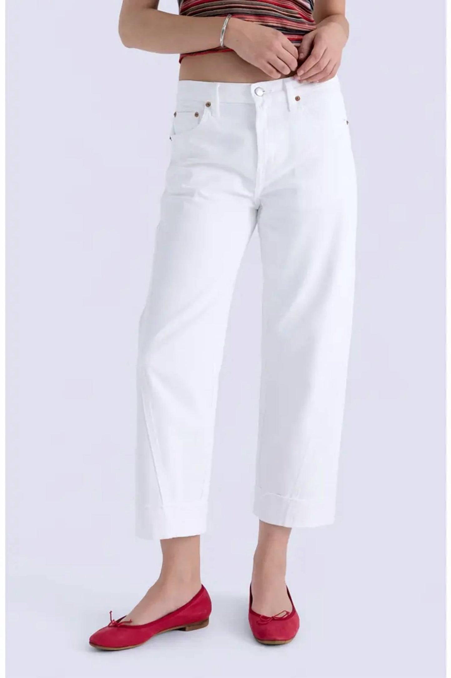 Pistola - Kacey Mid Rise Cuffed Boyfriend Jeans