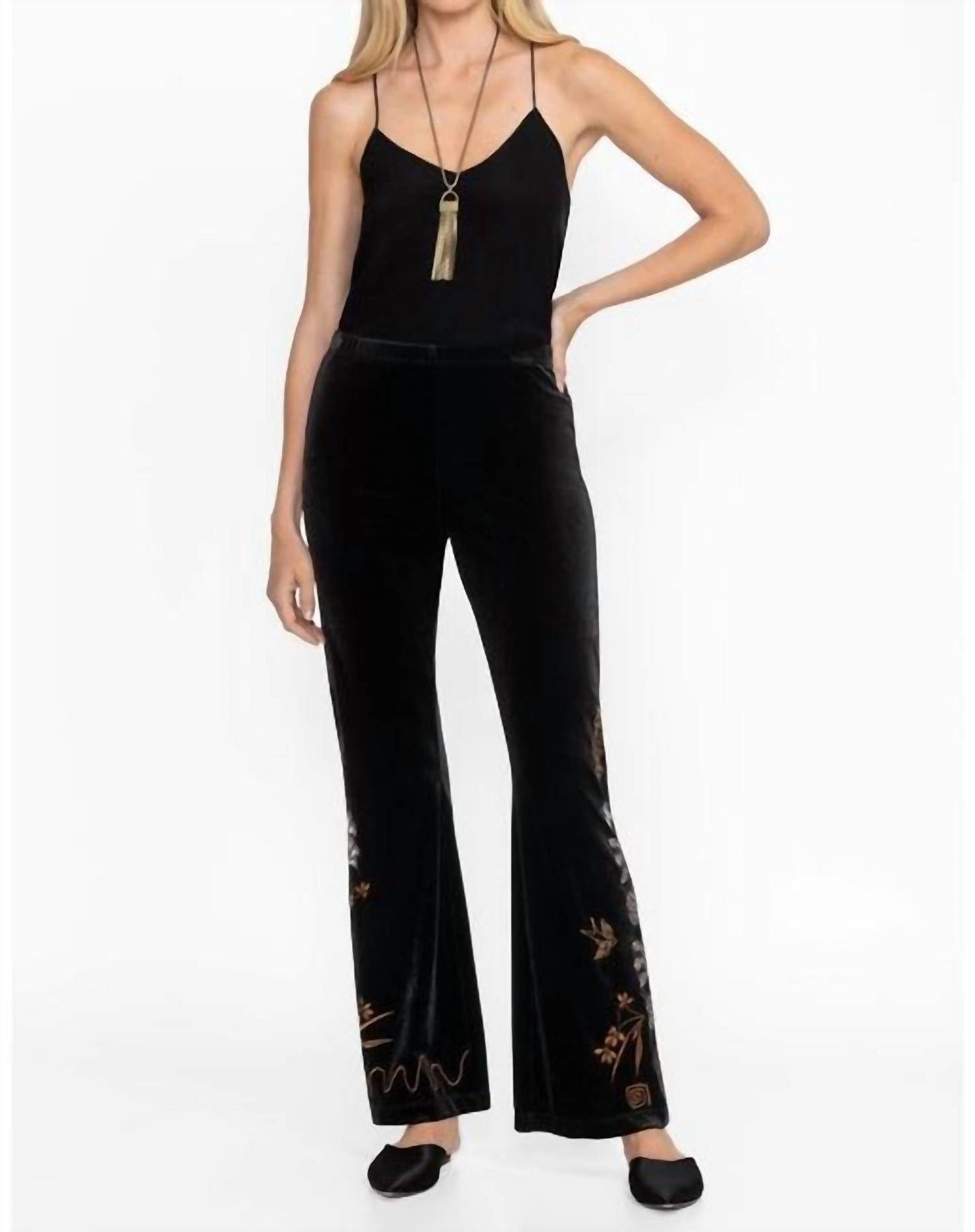 Johnny Was - STRETCH VELVET BABY BOOT LEGGING