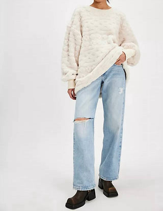 Free People - Cable Knit Sweatshirt