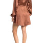 Afrm - Madine Satin Fit & Flare Dress