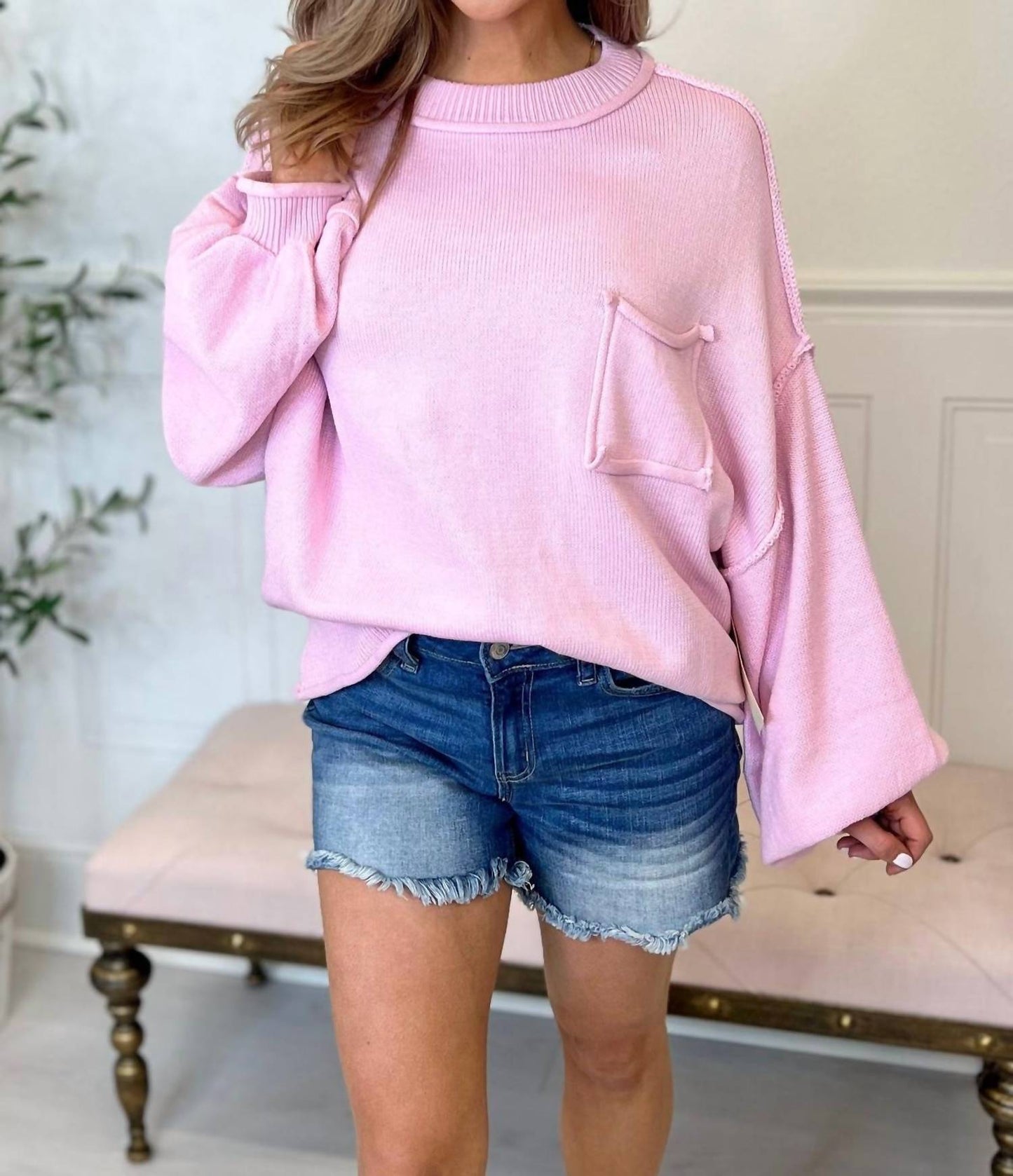 Pol - Oversized Pocket Sweater