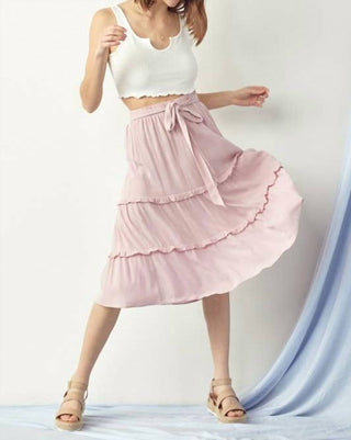 Doe And Rae - Waist Band Ruffle Skirt