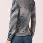 Minnie Rose - Paint Splatter Stripe Crew Top
