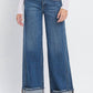 Vervet By Flying Monkey - High Rise Cuffed Panel Baggy Wide Jeans