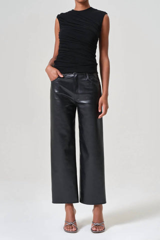 Agolde - Ren Wide Leg Recycled Leather Pants