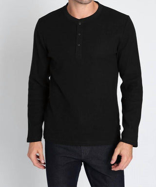 Jachs New York - Brushed Waffle Long Sleeve Henley