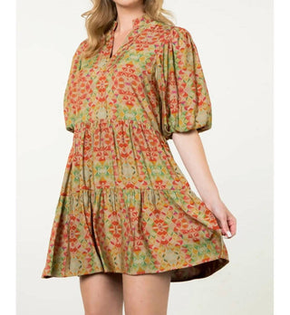 Thml - Puff Sleeve Print Dress